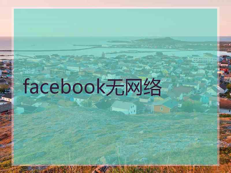 facebook无网络