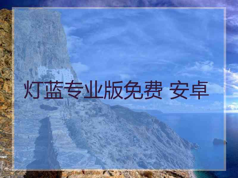 灯蓝专业版免费 安卓