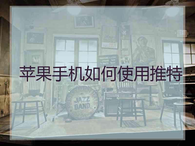 苹果手机如何使用推特