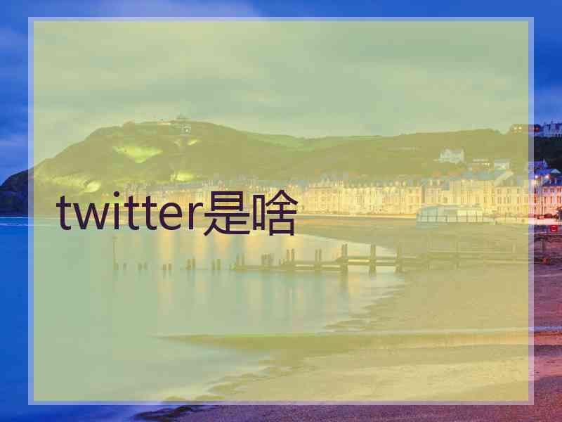 twitter是啥
