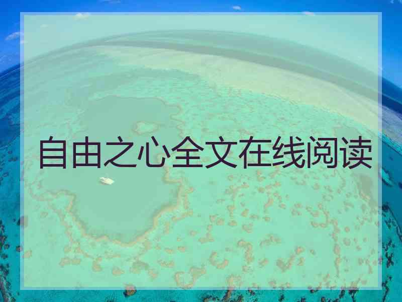 自由之心全文在线阅读