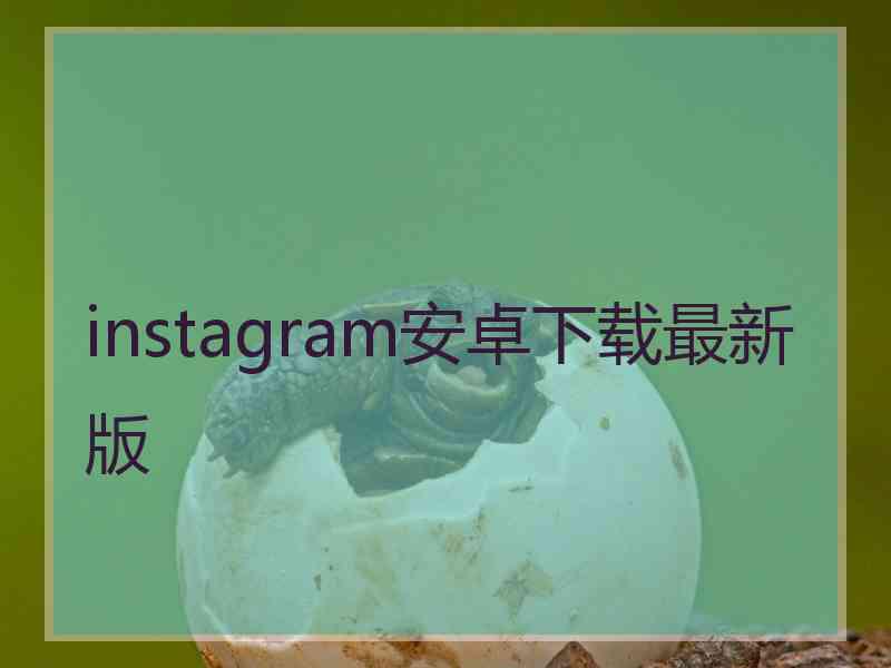 instagram安卓下载最新版