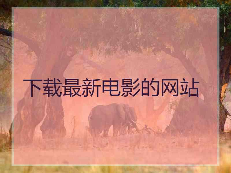 下载最新电影的网站