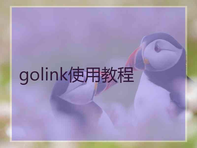 golink使用教程