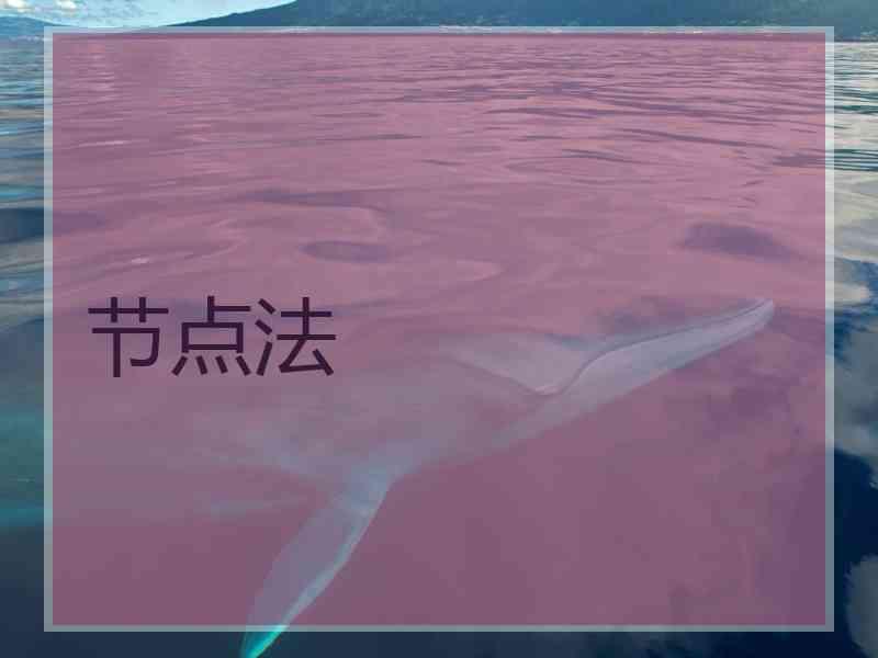 节点法