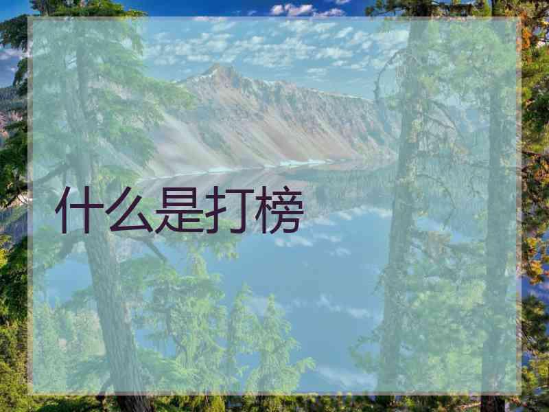 什么是打榜
