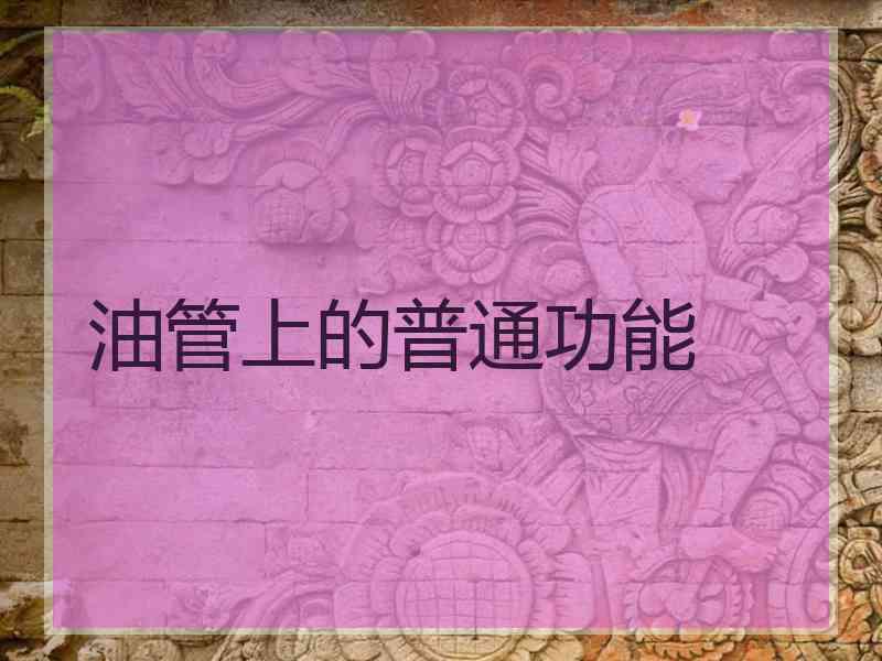 油管上的普通功能