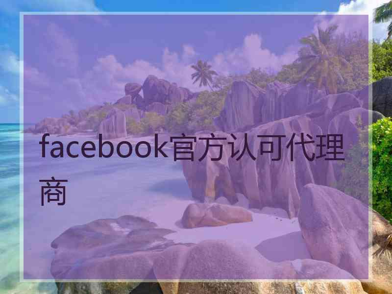 facebook官方认可代理商