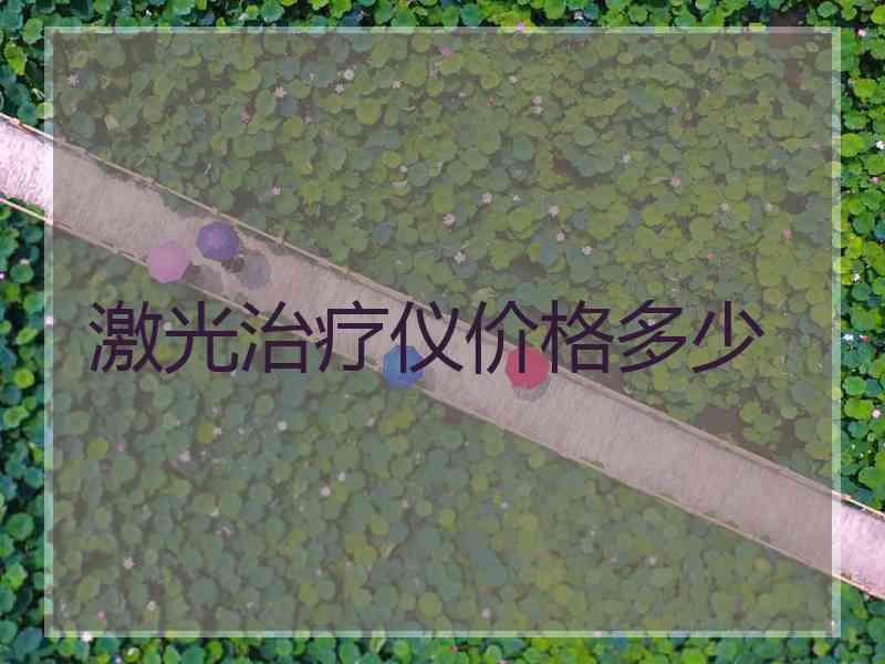 激光治疗仪价格多少