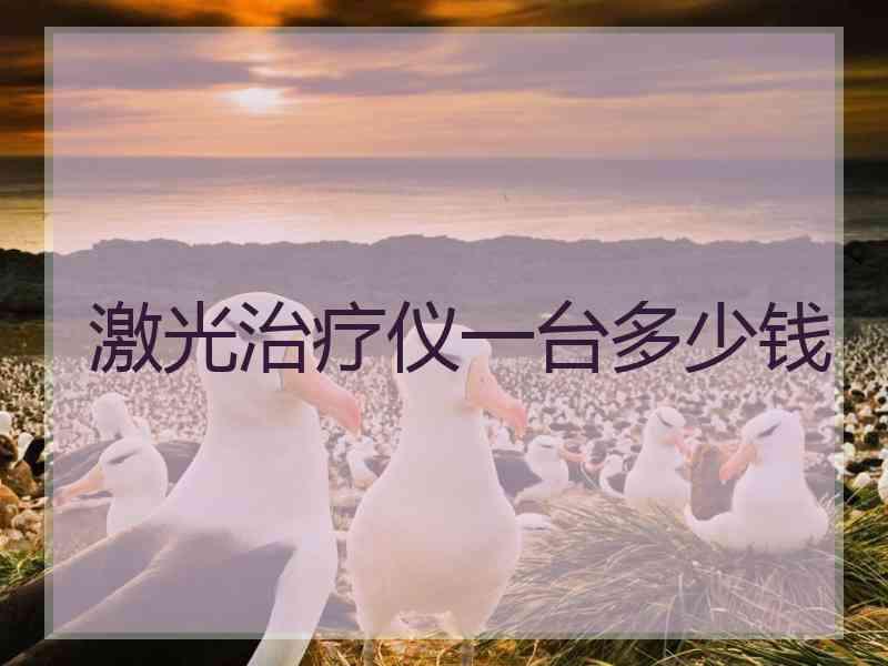 激光治疗仪一台多少钱