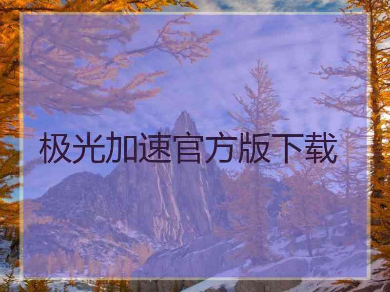 极光加速官方版下载