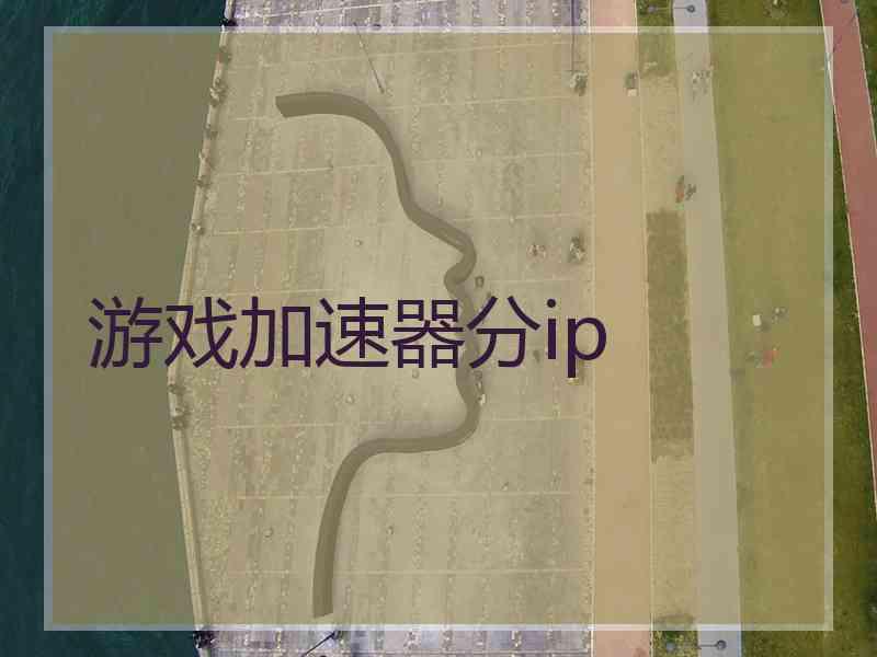 游戏加速器分ip