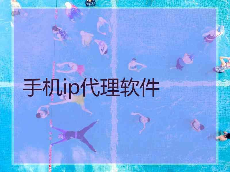 手机ip代理软件