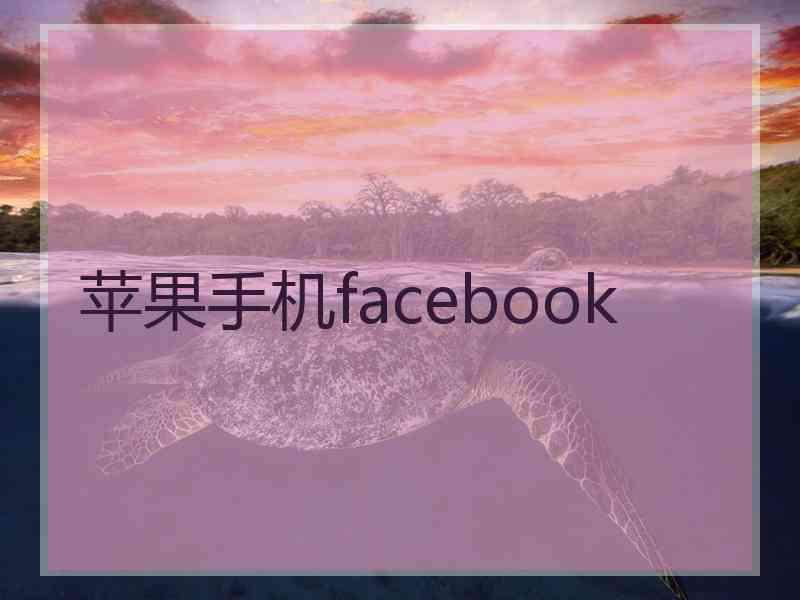 苹果手机facebook