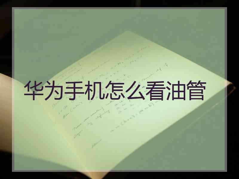 华为手机怎么看油管
