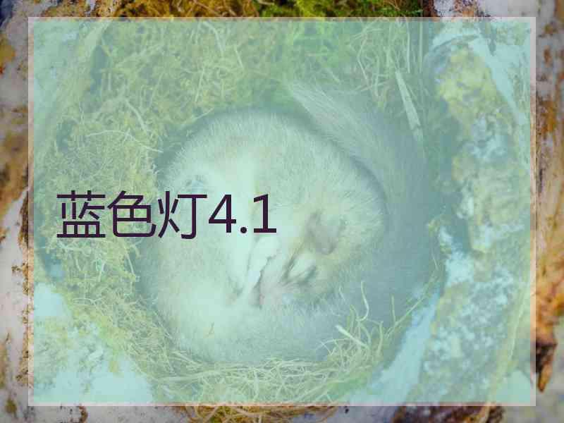 蓝色灯4.1