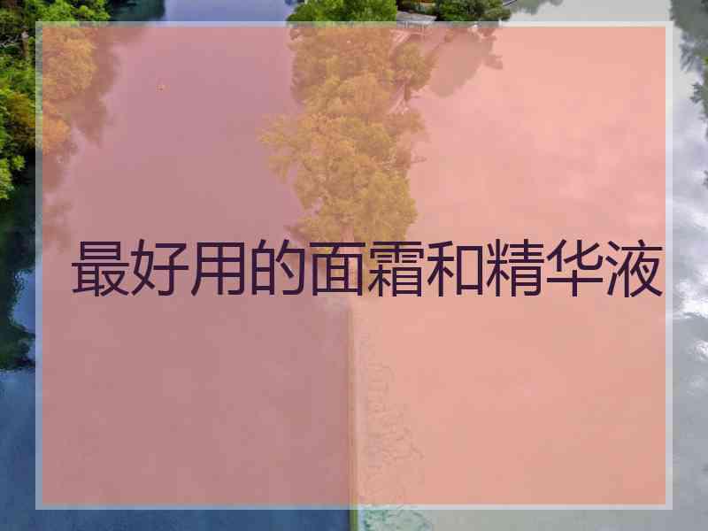 最好用的面霜和精华液