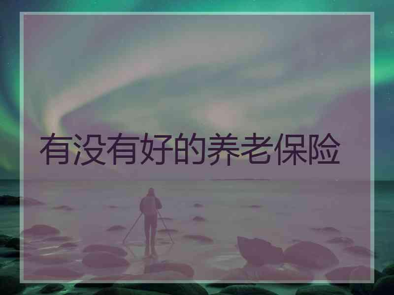 有没有好的养老保险