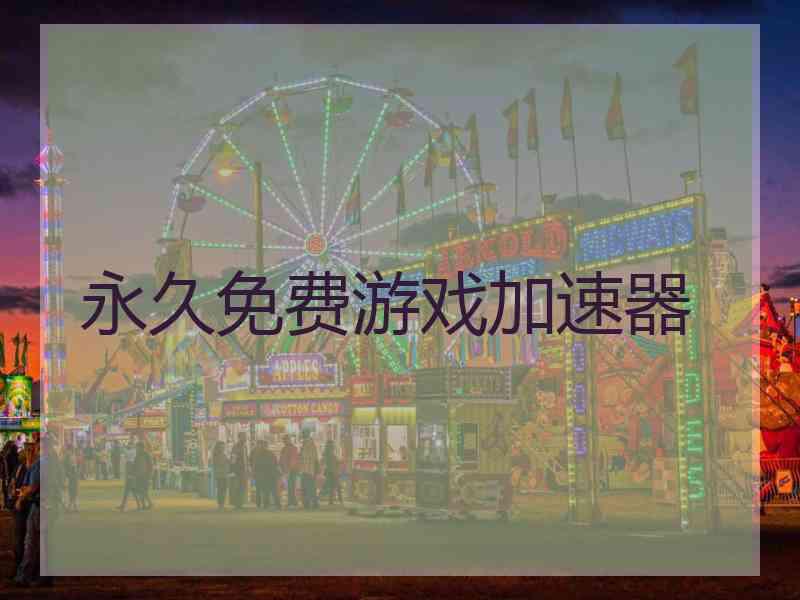 永久免费游戏加速器