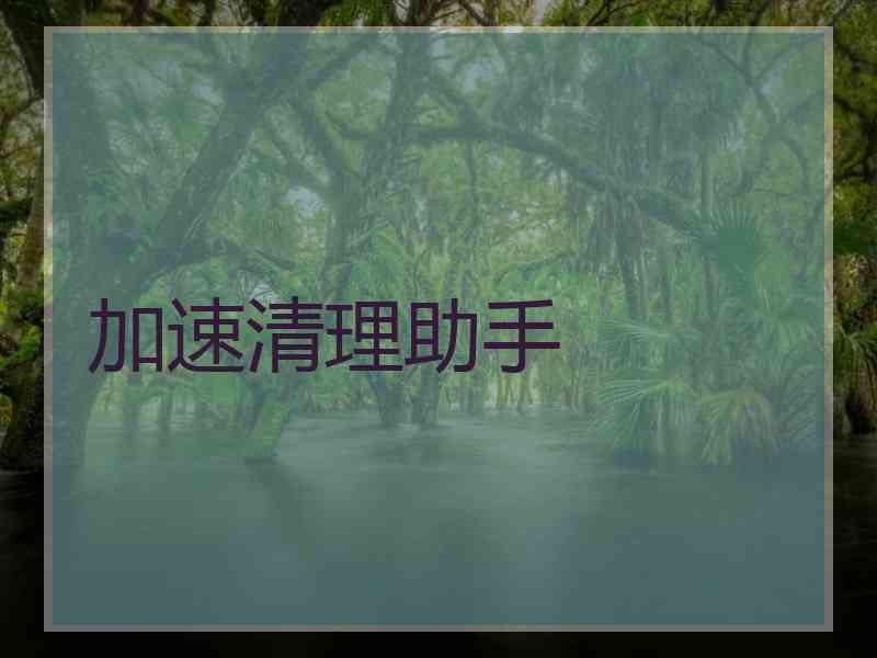 加速清理助手