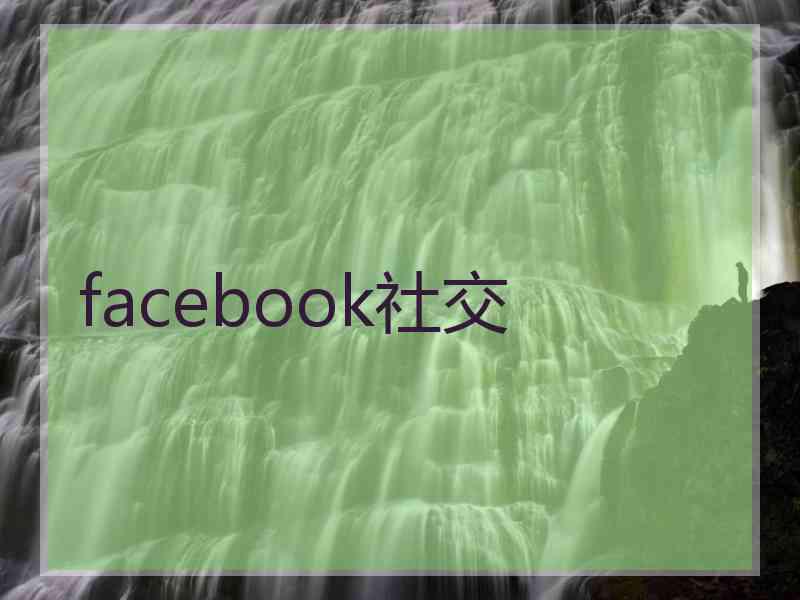 facebook社交