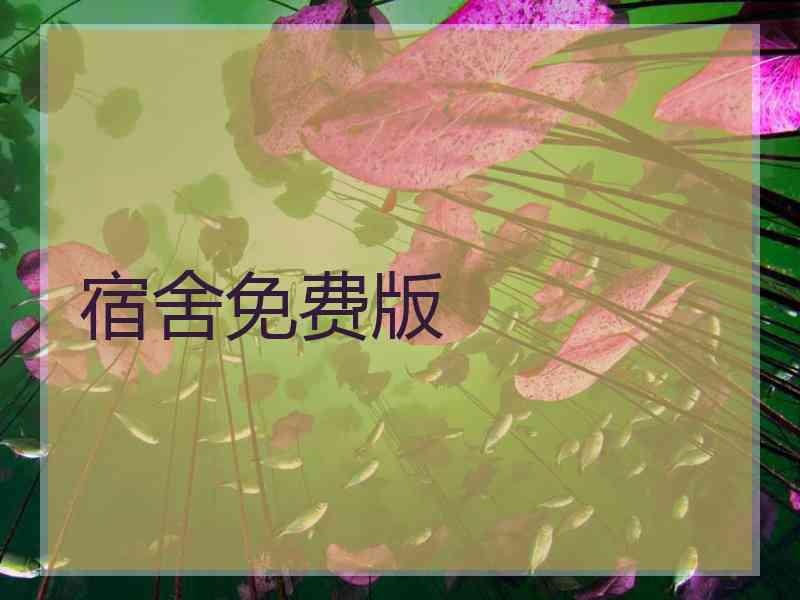 宿舍免费版
