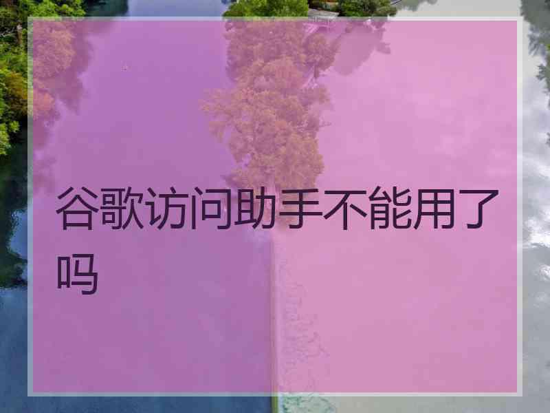 谷歌访问助手不能用了吗