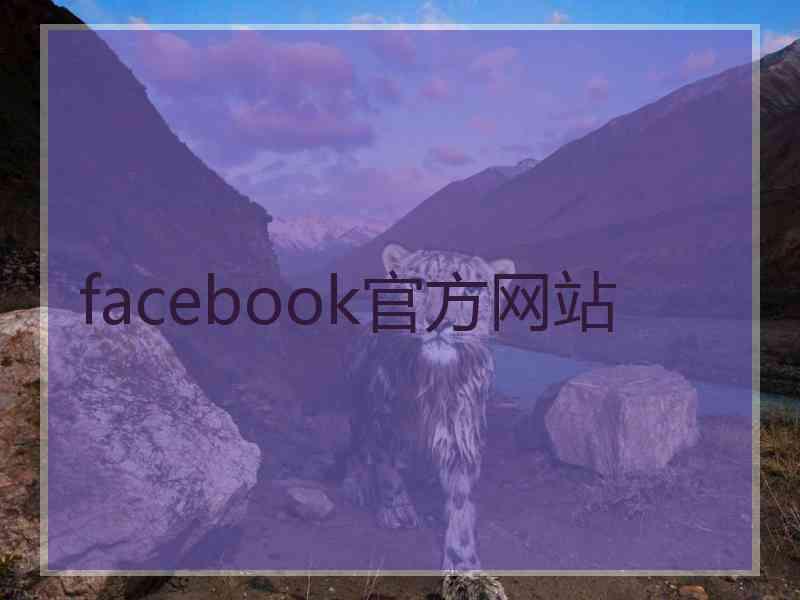 facebook官方网站