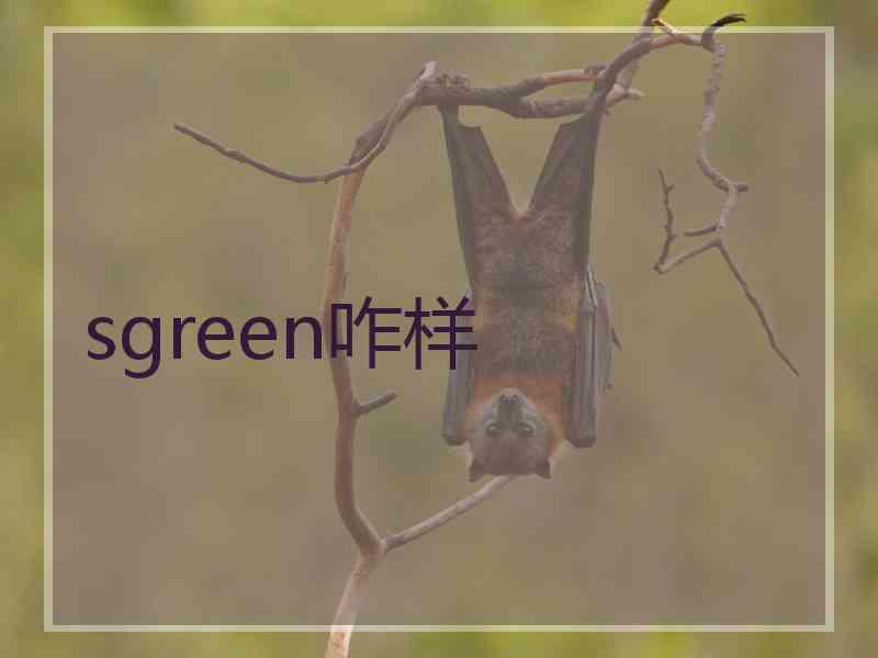 sgreen咋样