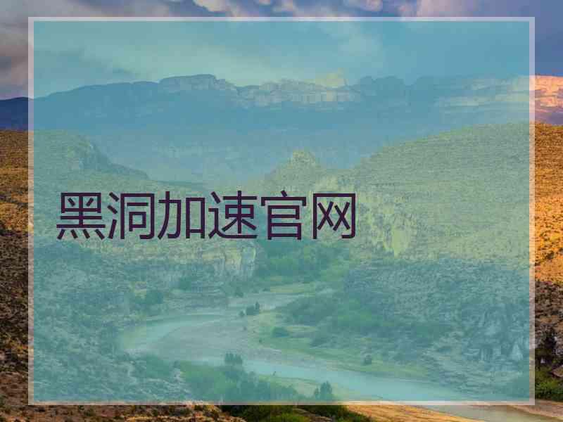 黑洞加速官网