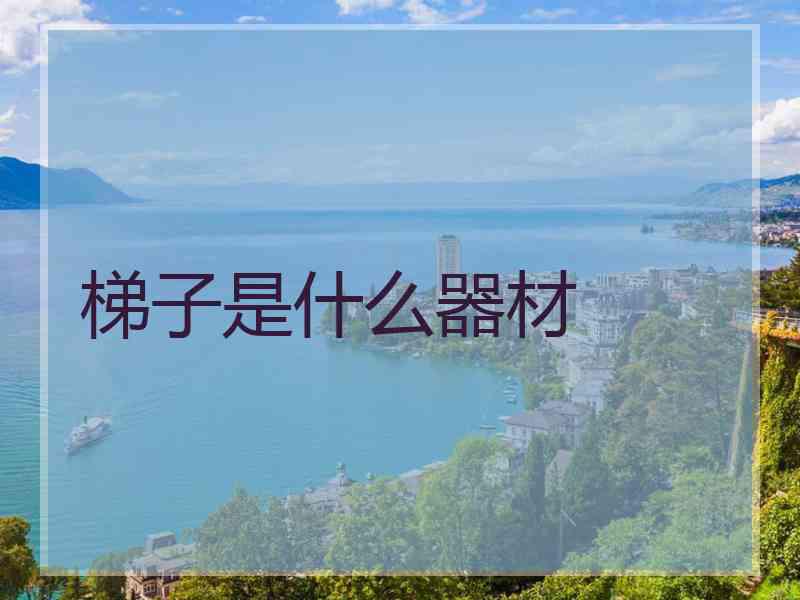 梯子是什么器材