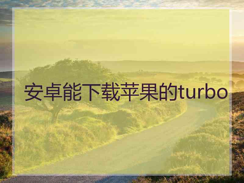 安卓能下载苹果的turbo