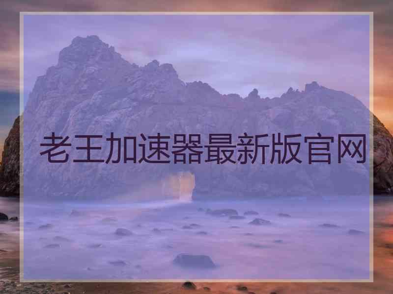 老王加速器最新版官网