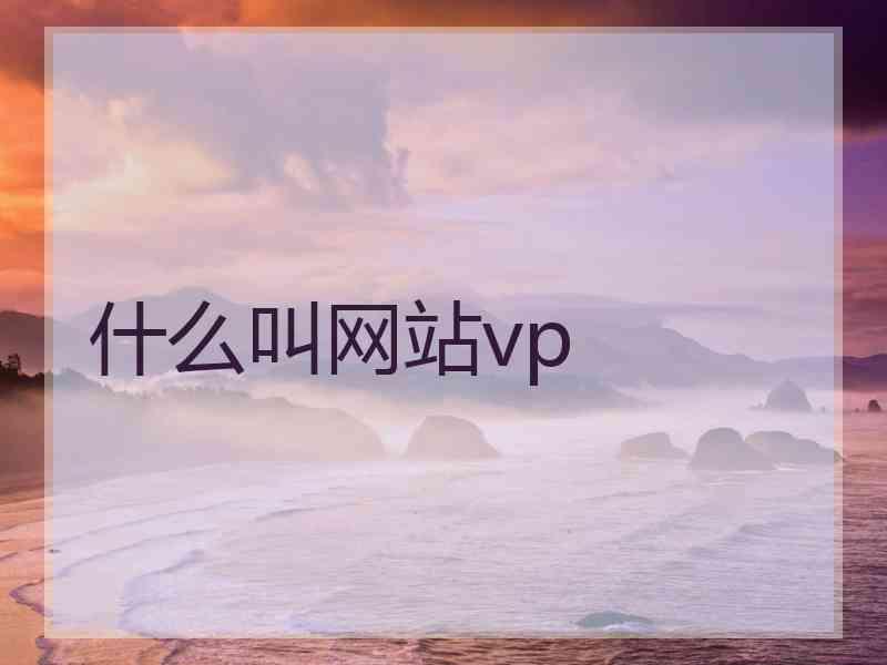 什么叫网站vp