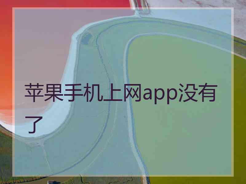苹果手机上网app没有了