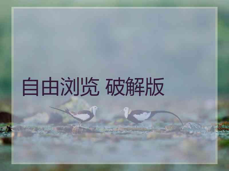 自由浏览 破解版