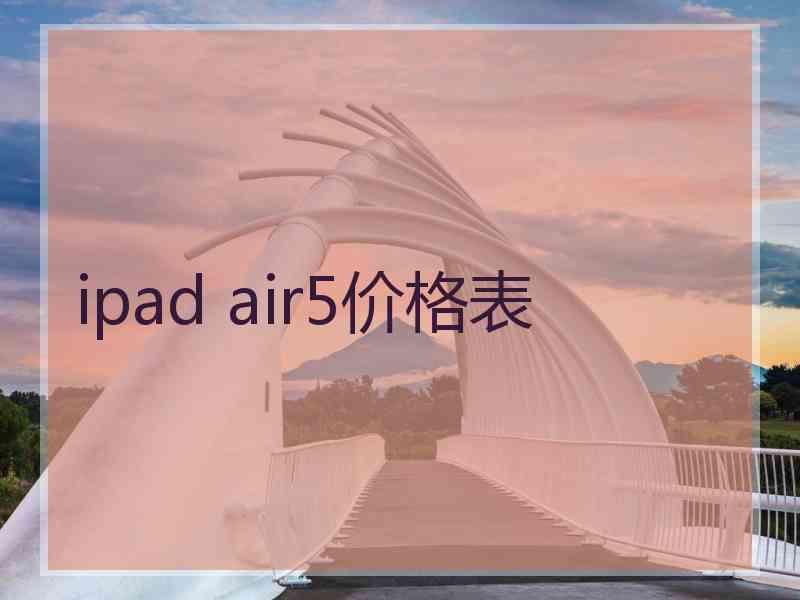 ipad air5价格表